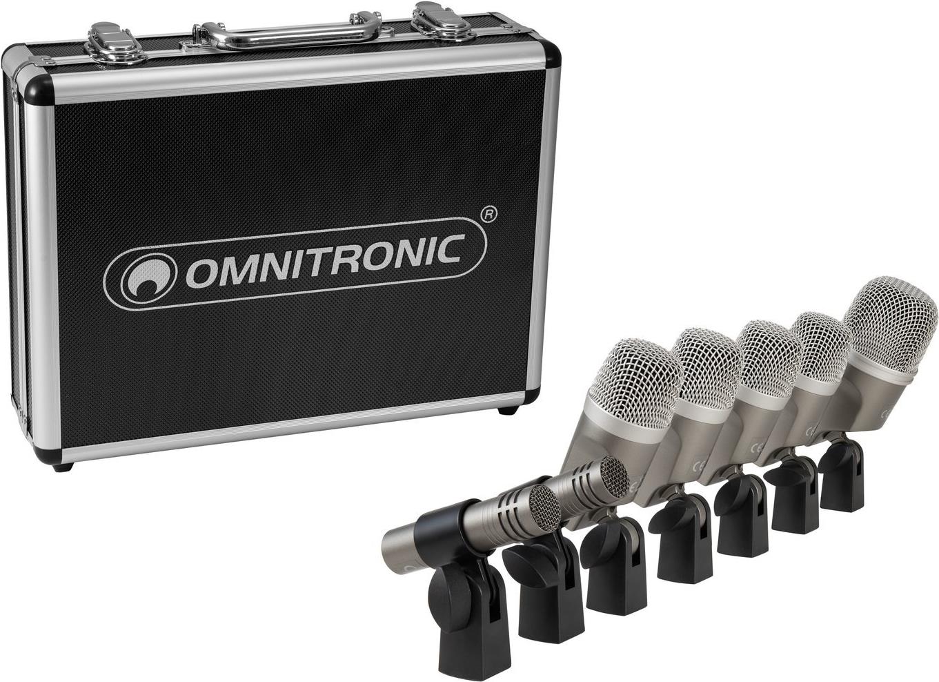 OMNITRONIC MIC 77-7LMH MK2 Schlagzeug-Mikrofonset (13030898)