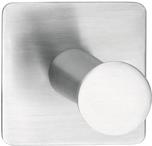 tesa Powerbutton Haken Classic, eckig kein Bohren, keine beschädigten Fliesen oder Wände, - 1 Stück (59332-00000-01)