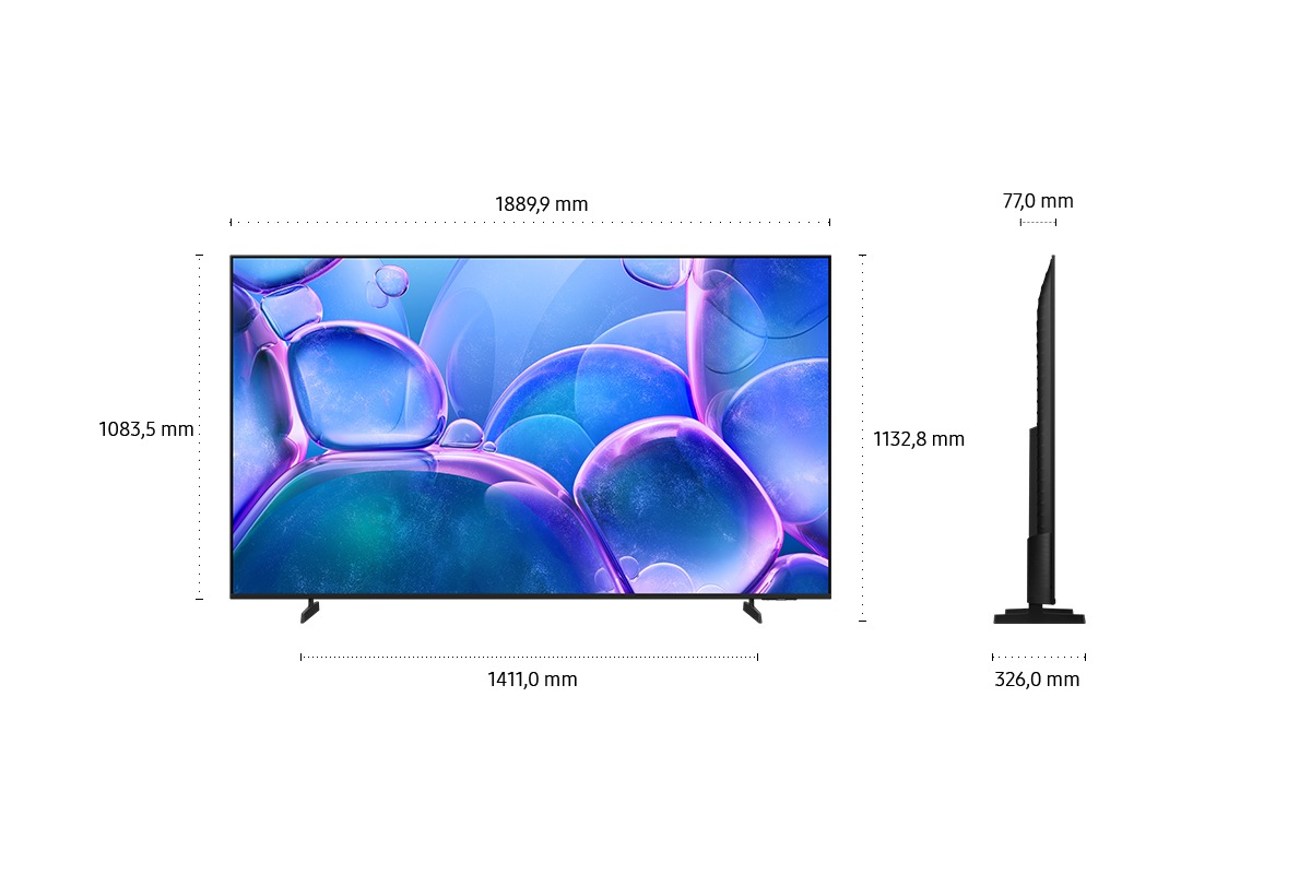Samsung Crystal UHD GU85U7079F 85" 4K UHD Smart TV Schwarz