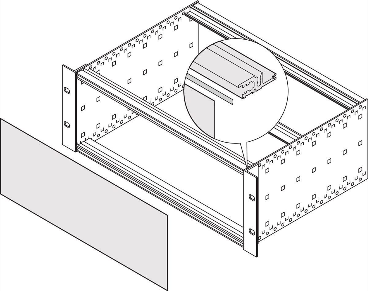 SCHROFF CONTACT STRIP FRONT PAN.42HP 10PC - Rack-Zubehör (24560231)