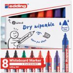 edding Whiteboardmarker 4-360-8-S2999 1,5-3mm sort. 8St. (4-360-8-S2999)
