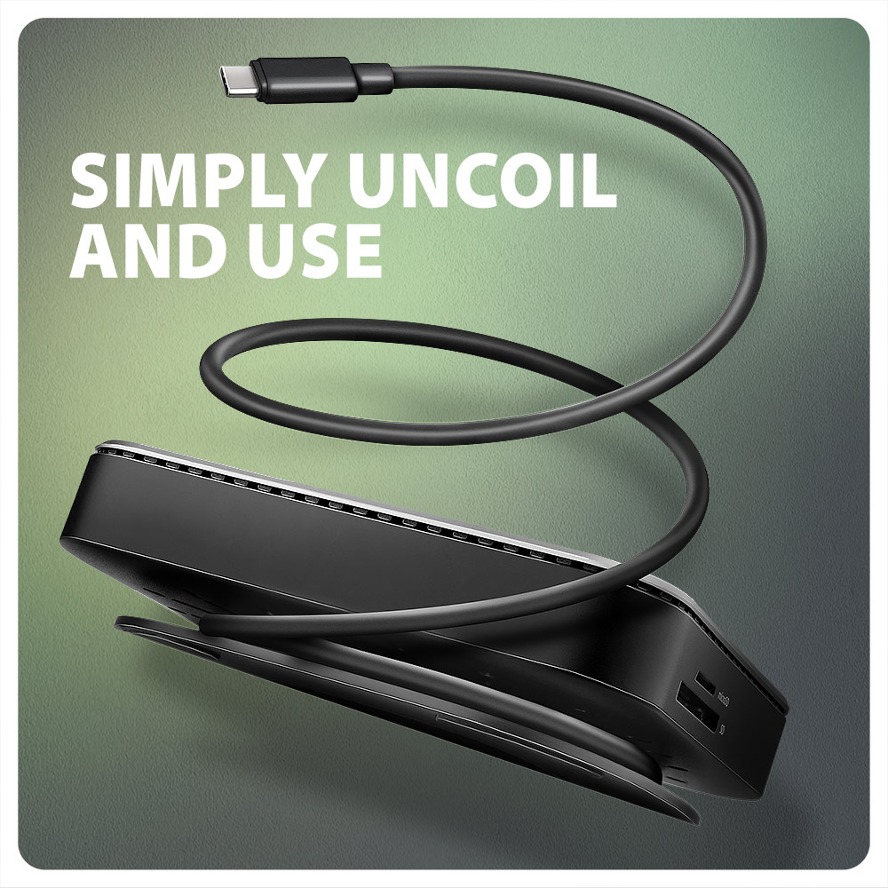 AXAGON HMC-UFO Dockingstation USB-C 3.2 Gen 2 HDMI Gigabit Ethernet Schwarz