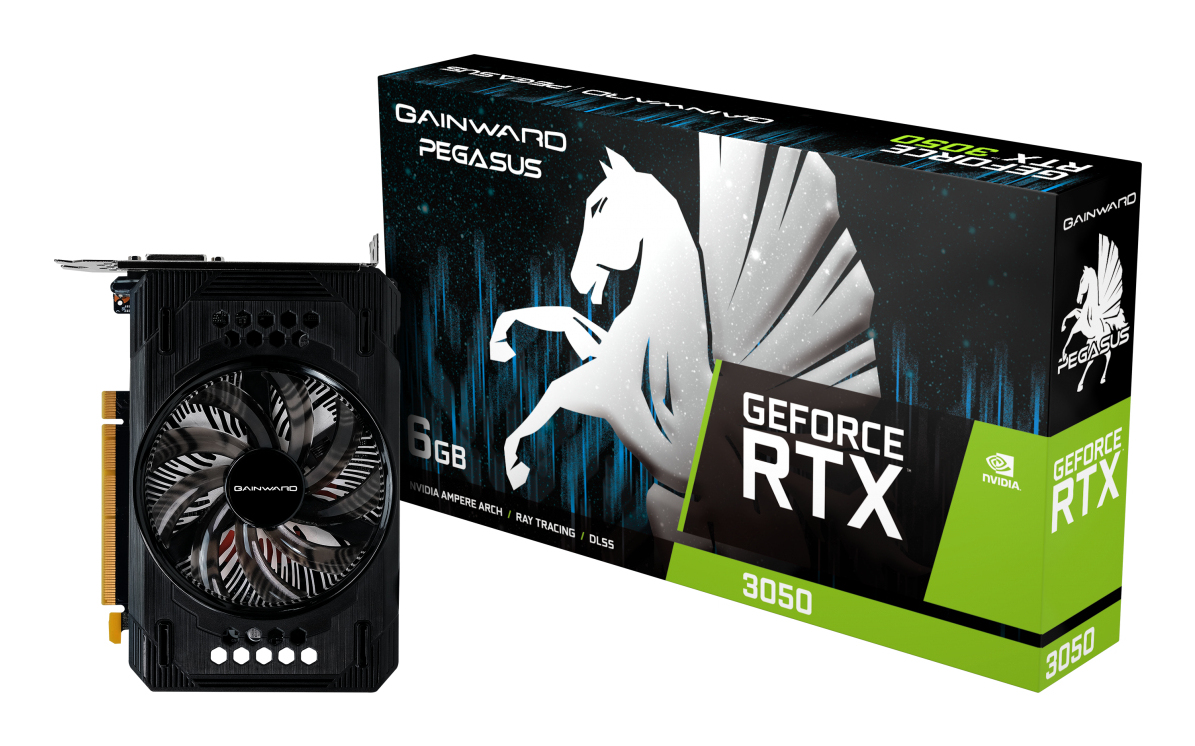 Gainward Pegasus GeForce RTX 3050 6 GB GDDR6 Schwarz
