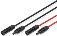 DIGITUS Solarkabel Verlängerung 3m, 6mm², MC4-Anschluss, PV-Kabel 1500V DC, UV-beständig & wetterfest, 2 Kabel, 1x Schwarz, 1x Rot (DK-SCEC66-0030)
