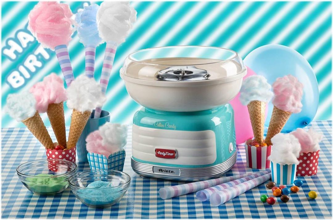 Ariete Party Time 2973 Zuckerwattemaschine 450 W Blau, Silber, Weiß