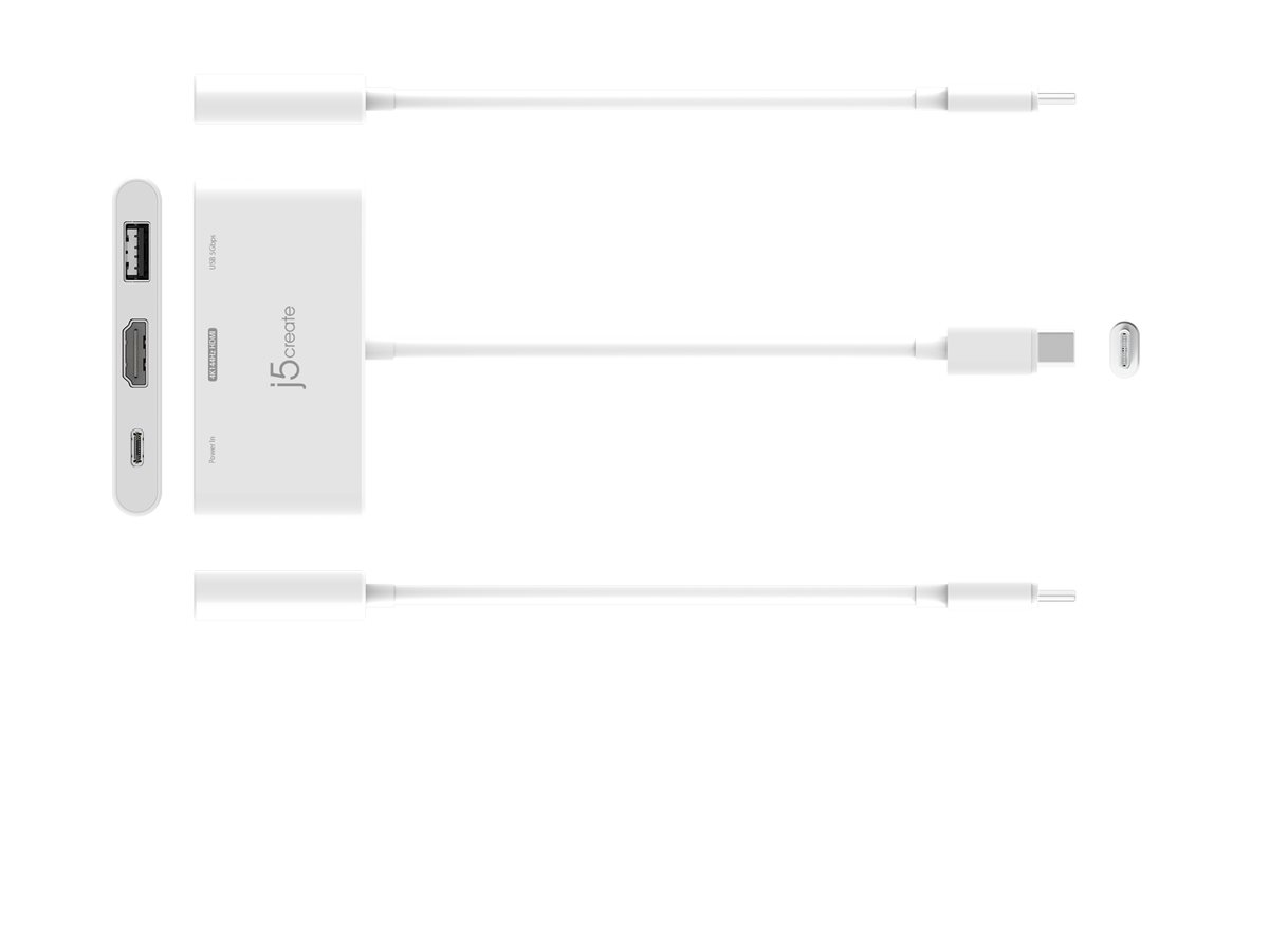 j5create JCA399 USB-C HDMI Adapter 4K144Hz 100W PD Weiß