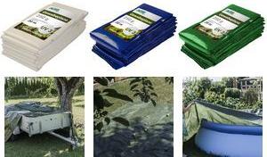 AGRIplus Gewebeplane mit Ösen, 6 x 8 m, blau, 250 g/qm aus HDPE & LDPE, beidseitige Folienbeschichtung, - 1 Stück (17236082)