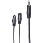 shiverpeaks BASIC-S Audiokabel, 3,5 mm Klinkenstecker - 2 x 3,5 mm Klinkenkupplung, 0,2 m, Klinkenstecker: stereo (BS30761)