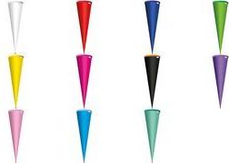 ROTH Schultüten-Rohling ohne Verschluss, 700 mm, rosa rund, mit stabiler ROTH-Spitze - 1 Stück (667111)