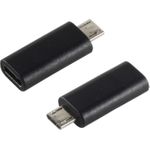 S-Conn 14-05019 USB 2.0 MicroB USB 3.1 C Schwarz Kabelschnittstellen-/adapter (14-05019)