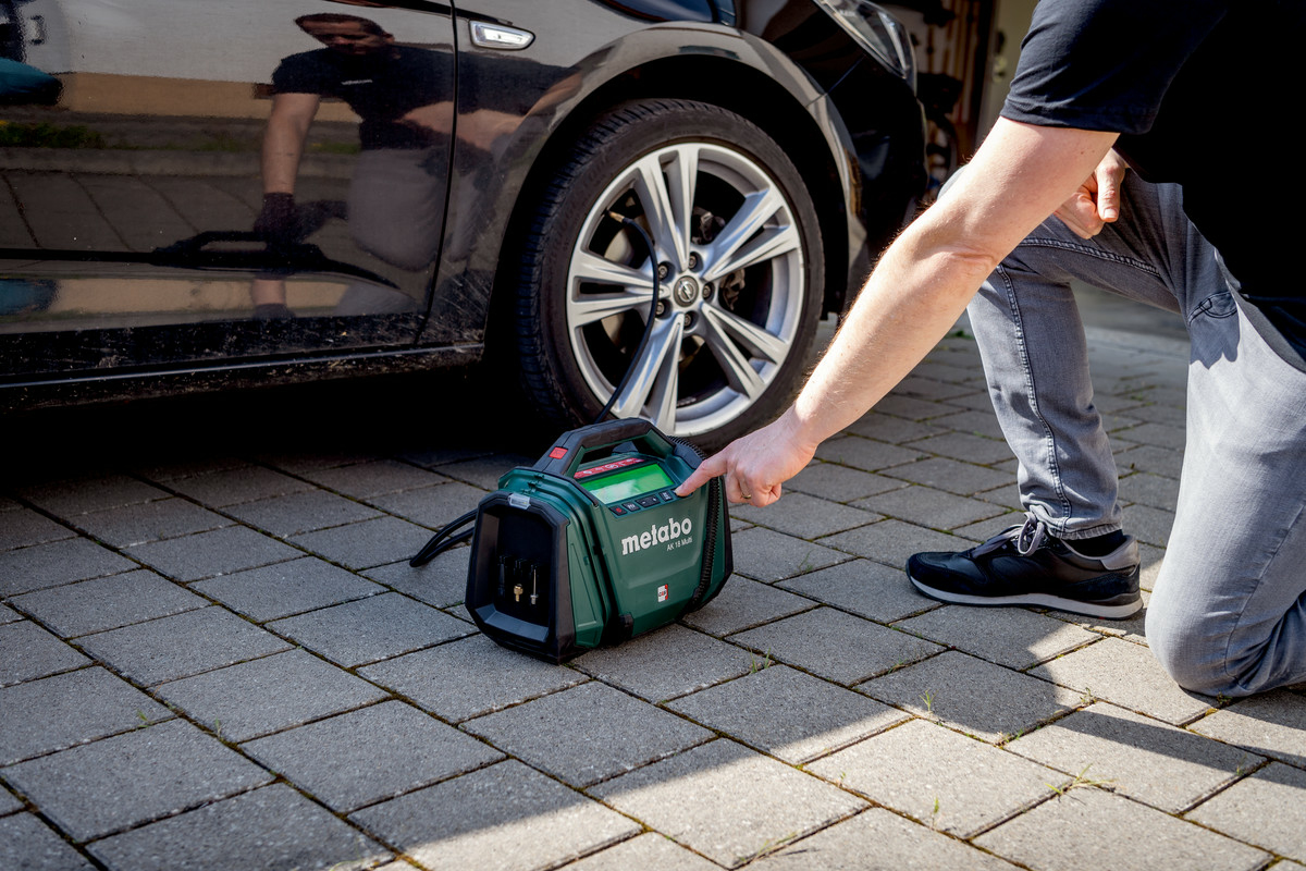 Metabo AK 18 Multi Akku-Kompressor 18 V 16 l/min 11 bar Schwarz, Grün