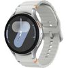 Samsung Galaxy Watch7 - 44 mm - intelligente Uhr mit Sportband - Gummi - Bandgröße: M/L - Anzeige 3,7 cm (1,47") - 32GB - NFC, Wi-Fi, Bluetooth - 33,8 g - Silber (SM-L310NZSADBT)