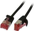 Patchkabel RJ45 CAT6 250Mhz 0.15m schwarz U/FTP slimline rund d 3.6mm (S217270)