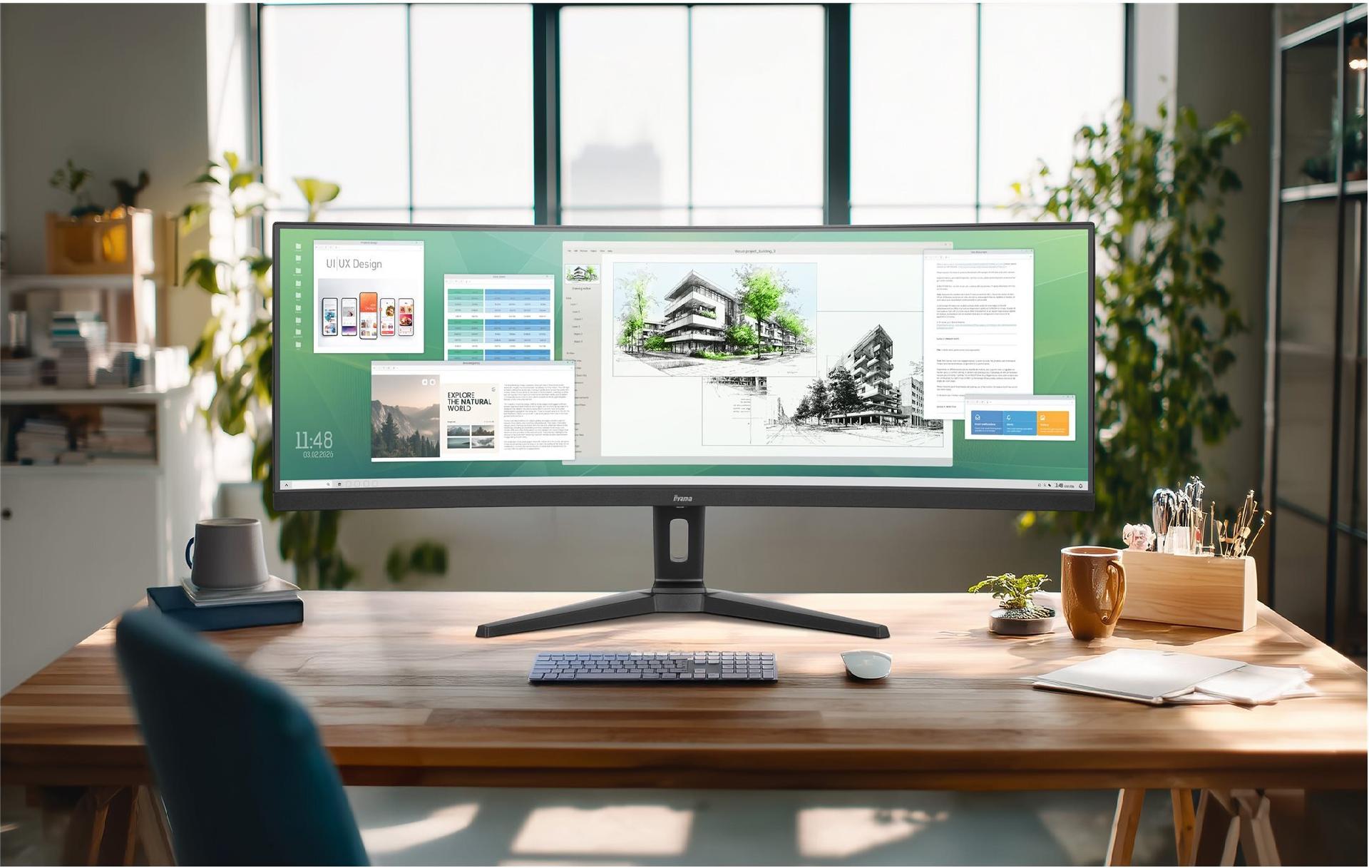 iiyama ProLite XCB4594DQSU-B1 44,5" 5120x1440 Curved Monitor Schwarz