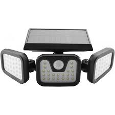 ENTAC ESL3H-SMD Solar-LED-Wandleuchte outdoor 15W 600lm mit PIR-Sensor IP65 Schwarz
