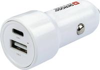 SKROSS Dual Car Charger 65W PD incl. USB-C cable white (SKCHCA0365WPDCN)