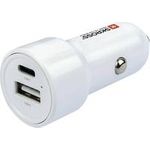 SKROSS Dual Car Charger 65W PD incl. USB-C cable white (SKCHCA0365WPDCN)