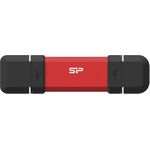 Silicon Power DS72 USB-Stick 250 GB USB Type-A / USB Type-C 3.2 Gen 2 (3.1 Gen 2) Rot (SP250GBUC3S72VPR)