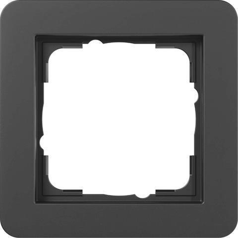 Gira Abdeckrahmen 1fach schwarz m 0211153 (0211153)