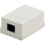 DSIT Dose Aufputz Cat. 5/ Class E einfach, ungeschirmt, 1 x 45RJ, Elfenbein (DS-Wall-Out-UTP5-I)