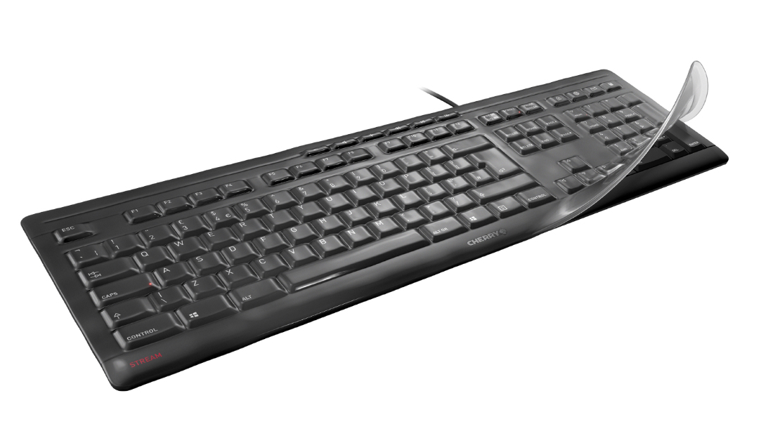 Cherry WetEx Tastatur-Abdeckung für KC 1000 SC Schwarz