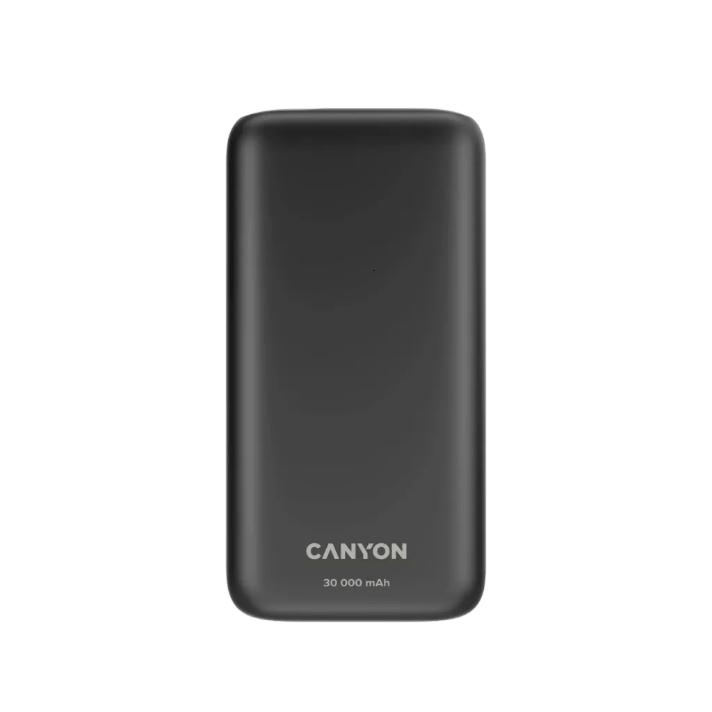 Canyon PB-301 Powerbank 30000 mAh 20 W PD/QC 3.0 Lithium-Polymer Schwarz