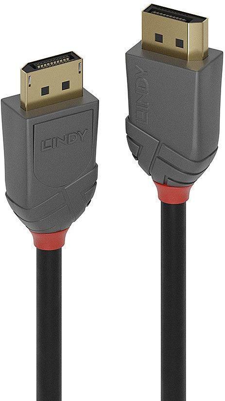 Lindy Anthra Line 36483 DisplayPort-Kabel 3 m DisplayPort 1.4 Schwarz