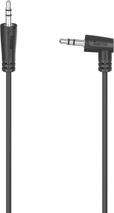 Hama Audio-Kabel, 3,5-mm-Klinken-St. 90° - 3,5-mm-Klinken-St., Stereo, 0,5 m (00205285)