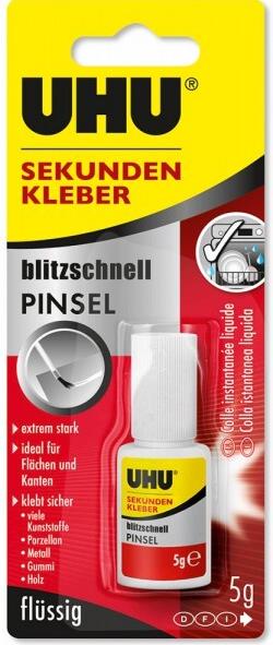 UHU Sekundenkleber blitzschnell Pinsel 5 g