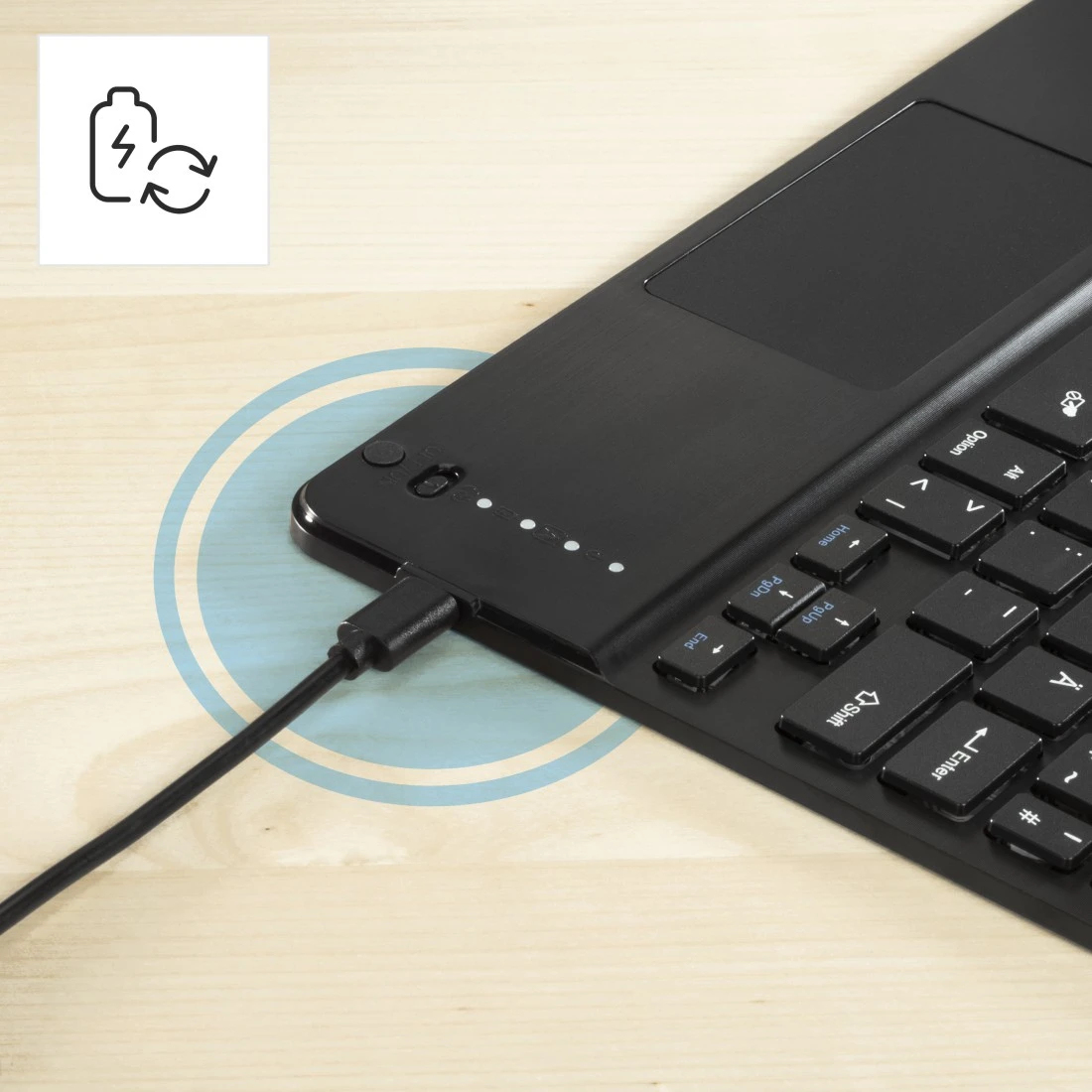 Hama Premium Tablet-Hülle mit Tastatur für Apple iPad Air 13" QWERTZ Schwarz