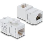 Delock Keystone Modul Kupplung RJ45 Buchse zu Cat.6 weiß (90713)