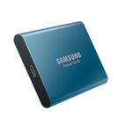 Samsung Portable SSD T5 MU-PA500 - SSD - verschlüsselt - 500GB - extern (tragbar) - USB 3,1 Gen 2 - 256-Bit-AES - Ocean Blue (MU-PA500B/EU)