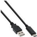 InLine® USB 2.0 Kabel, Typ C Stecker an A Stecker, schwarz, 5m (35735)