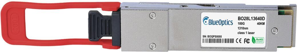 Juniper 740-093290 kompatibler BlueOptics QSFP28 Transceiver für Singlemode 100 Gigabit Highspeed Datenübertragungen in Glasfaser Netzwerken. Unterstützt 100 Gigabit Ethernet Anwendungen in Switchen, Routern, Storage Systemen und ähnlicher Hardware. BlueO (740-093290-BO)