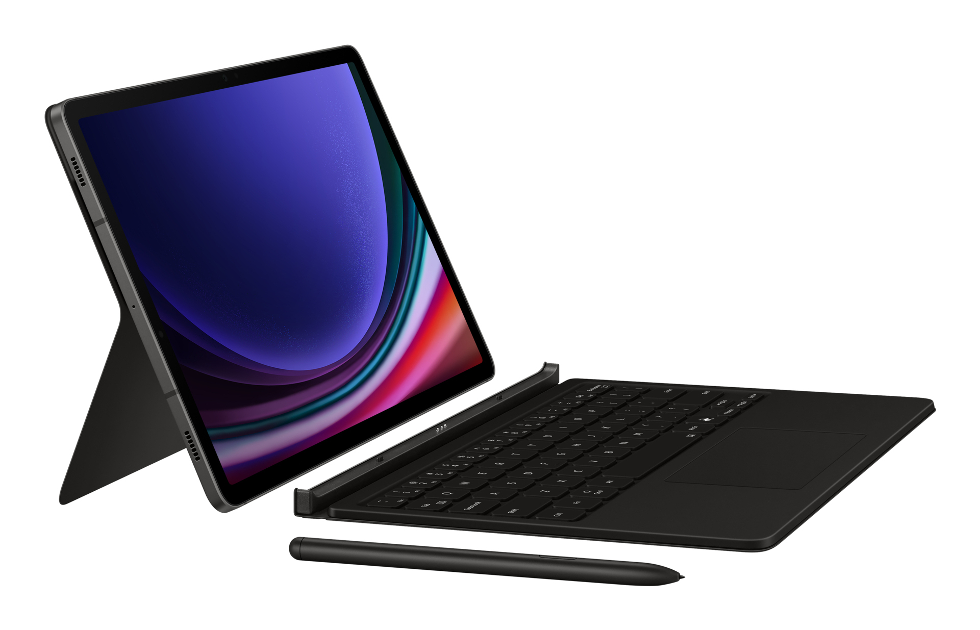 Samsung EF-DX725 Book Cover Keyboard Schwarz