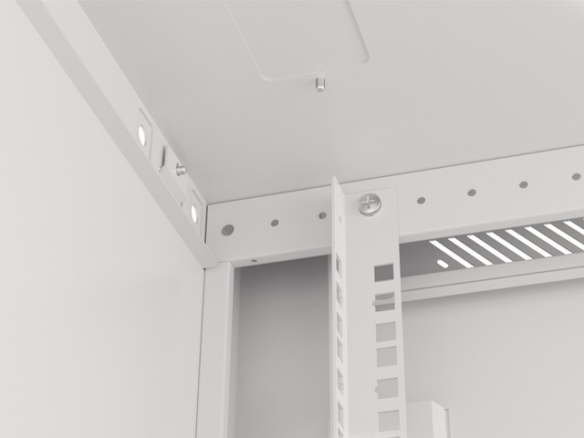 Lanberg WF01-6612-00S 19" 600x600 Wandmontage-Rack 12U Grau