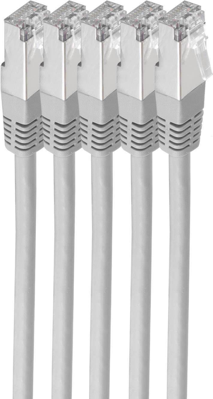 shiverpeaks BS75711-H0.25-SET5 Netzwerkkabel Grau 0,25 m Cat6 S/FTP (S-STP) (BS75711-H0.25-SET5)