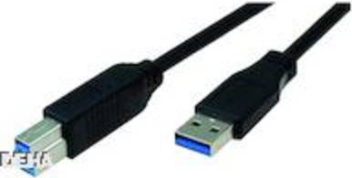 Bachmann 917.1203 USB Kabel 3 m USB 3.2 Gen 1 (3.1 Gen 1) USB A USB B Schwarz (917.1203)