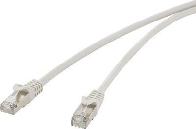 Renkforce RF-4724282 RJ45 Netzwerkkabel, Patchkabel CAT 5e F/UTP 15.00 m Grau mit Rastnasenschutz 1 St. (RF-4724282)