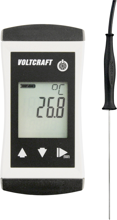 VOLTCRAFT PTM 100 + TPT-205 Temperatur-Messgerät -200 - 450 °C Fühler-Typ Pt1000 IP65