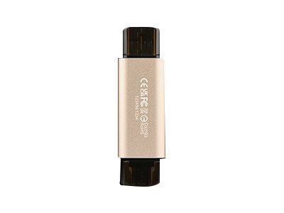 Transcend JetFlash 930C USB-Stick 128 GB USB-A / USB-C 3.2 Gen 1 Gold