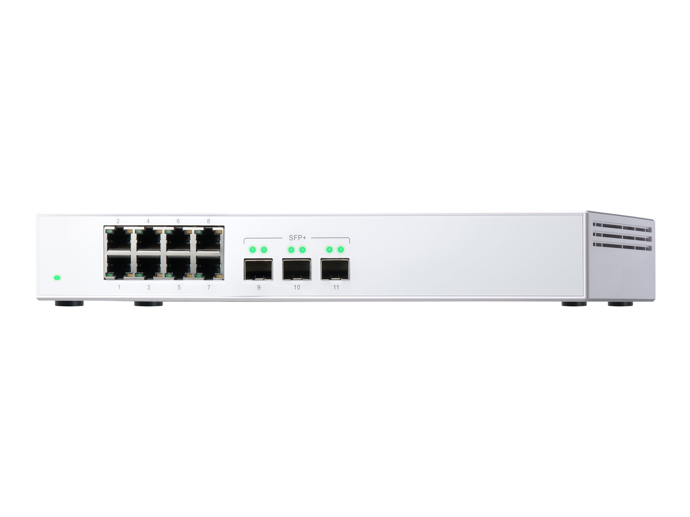 QNAP QSW-308S Unmanaged Switch 3x 10GbE SFP+ 8x Gigabit Weiß