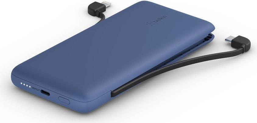 Belkin BoostCharge Plus Powerbank 10.000 mAh 23 W Lightning USB-C Mitternachtsblau
