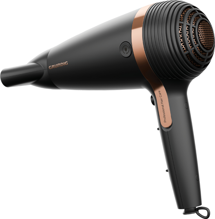 Grundig HD 7081 Haartrockner 2100 W Schwarz, Rosa-Goldfarben