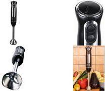 Little balance Stabmixer Speed Inox 600, 600 Watt, Edelstahl Edelstahlklingen mit Wellenschliff, Spritzschutzkegel, - 1 Stück (LB 8459)