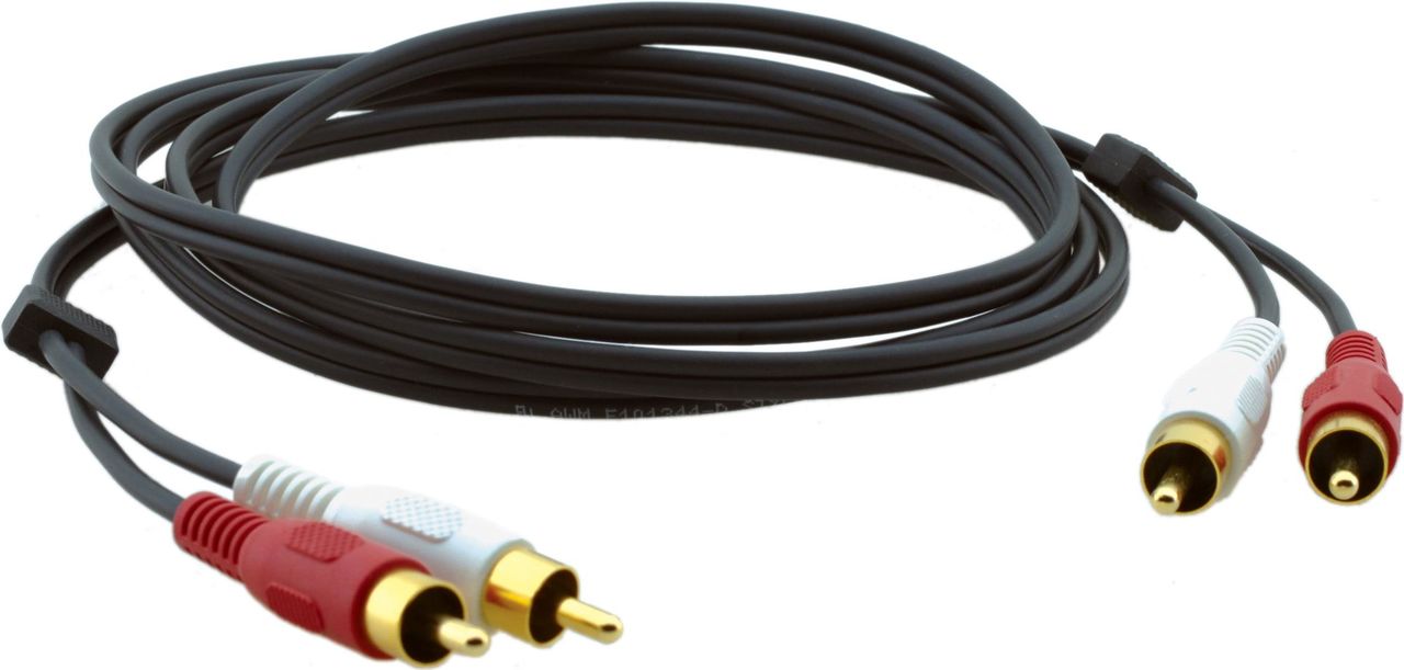 Kramer Electronics C-2RAM/2RAM-10 3m 2 x RCA 2 x RCA Schwarz Audio-Kabel (95-0202010)