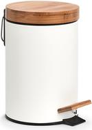 Zeller Kosmetikeimer 3.0 l Bambus, weiß (18908)