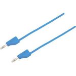 VOLTCRAFT Messleitung [Stecker 4 mm - Stecker 4 mm] 5 m Blau MSB-300 (MSB-300-5-BL)