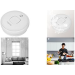 LogiLink Rauchmelder Longlife, weiß, mit Lithium Batterie erkennt Rauch und sendet einen 85-dB-Alarm, für Decken- & - 1 Stück (SC0016)