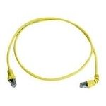 Telegärtner 100008675 RJ45 Netzwerkkabel, Patchkabel CAT 6a S/FTP 5.0 m Gelb Flammwidrig, mit Knickschutztülle 1 St.
